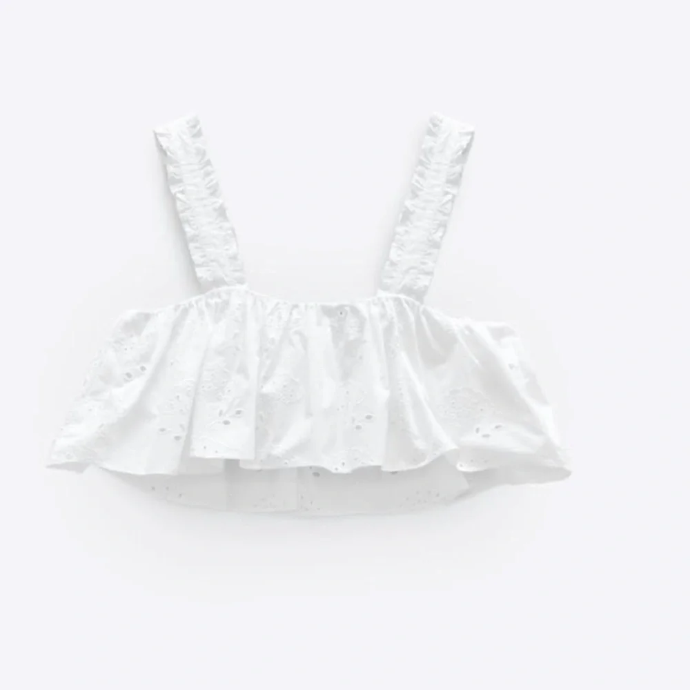 Zara White Embroidered Top - Picture 3 of 16